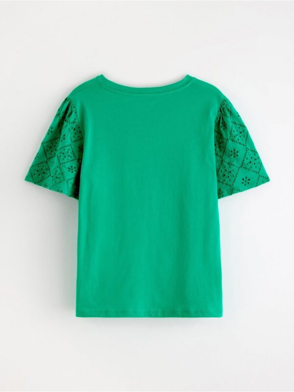 Top with broderie anglaise - 3007258-5818