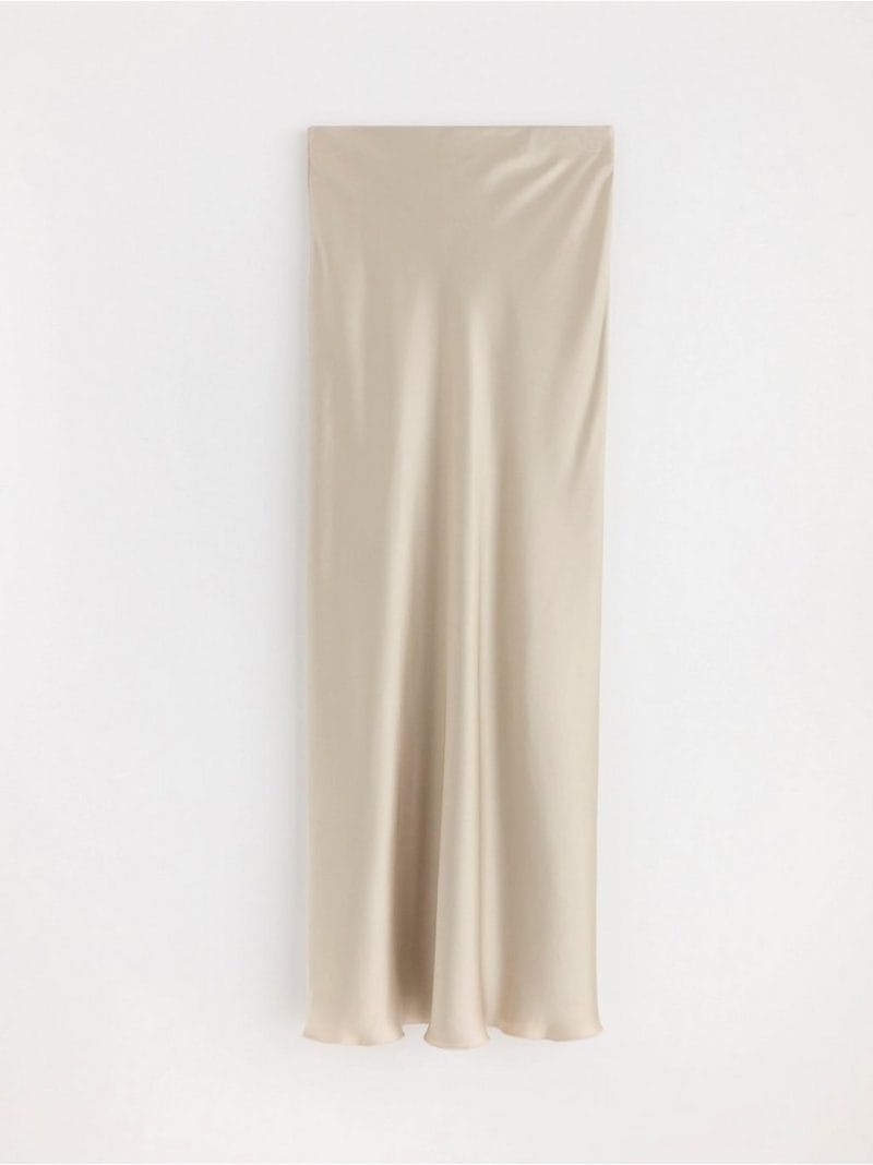 Maxi skirt in satin - 3000038-7403