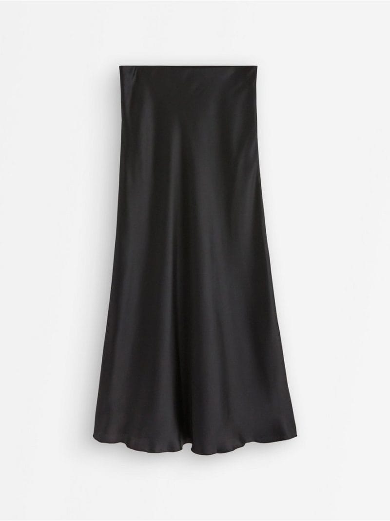 Maxi skirt in satin - 3000038-80