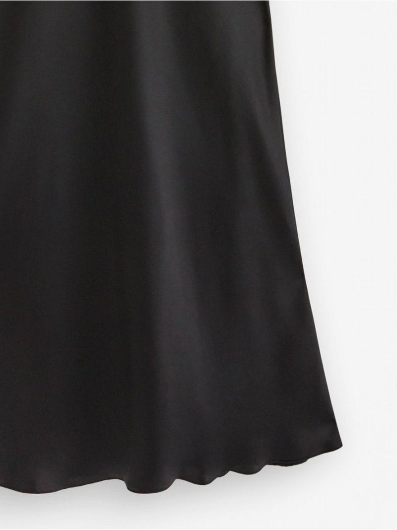 Maxi skirt in satin - 3000038-80