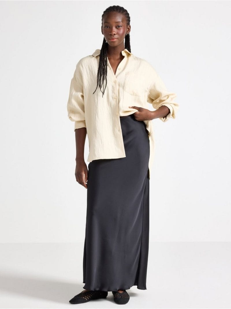 - Maxi skirt in satin Maxi skirt in satin - 3000038-80