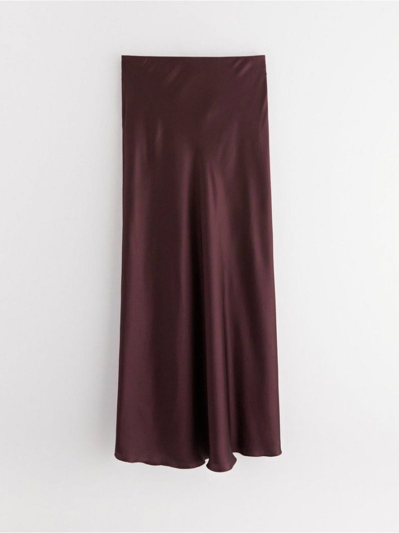 Maxi skirt in satin - 3000038-8596