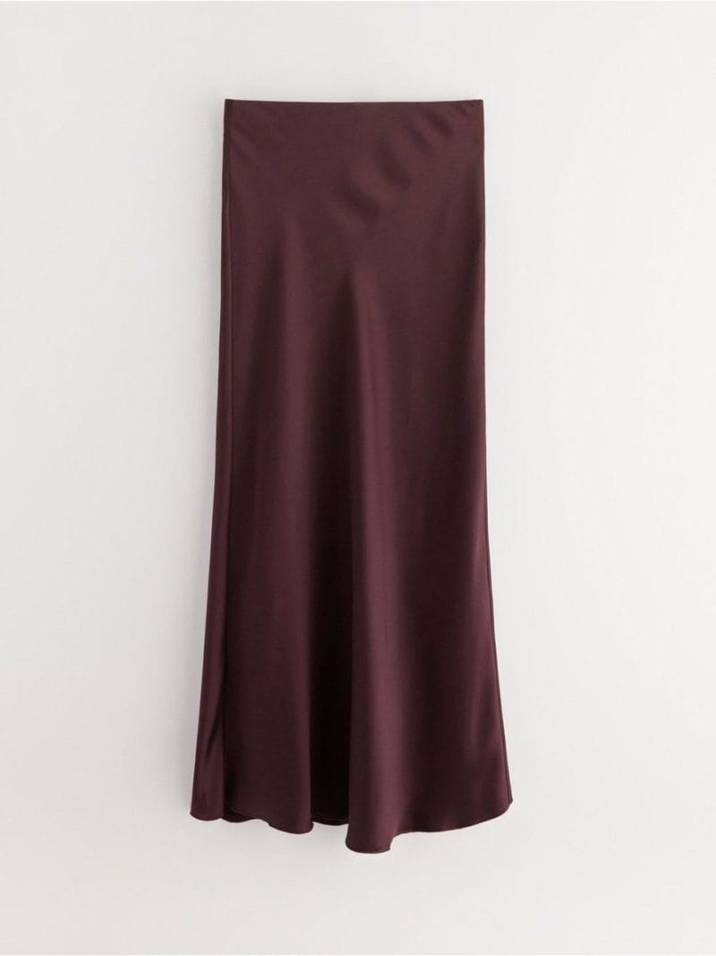 - Maxi skirt in satin Maxi skirt in satin - 3000038-8596