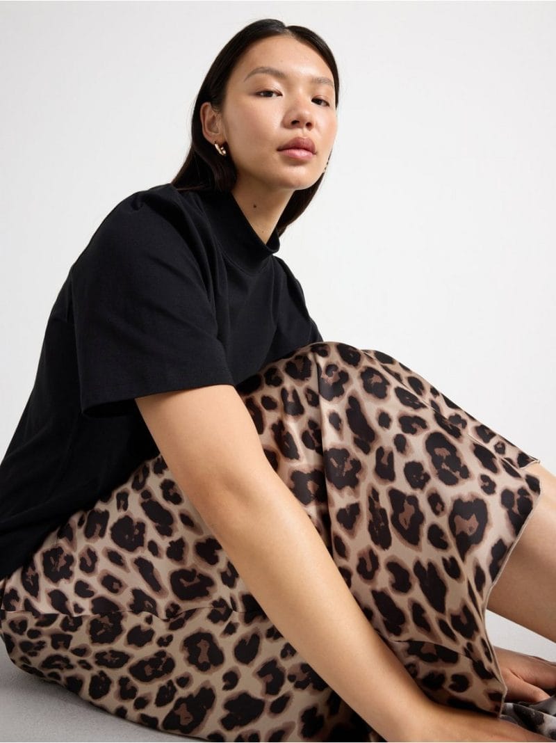 Maxi skirt in satin - 3000038-9609