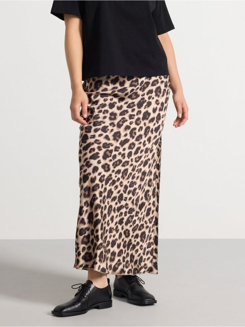 Maxi skirt in satin - 3000038-9609