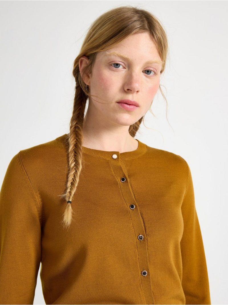 Fine-knit cardigan - 3000084-7708