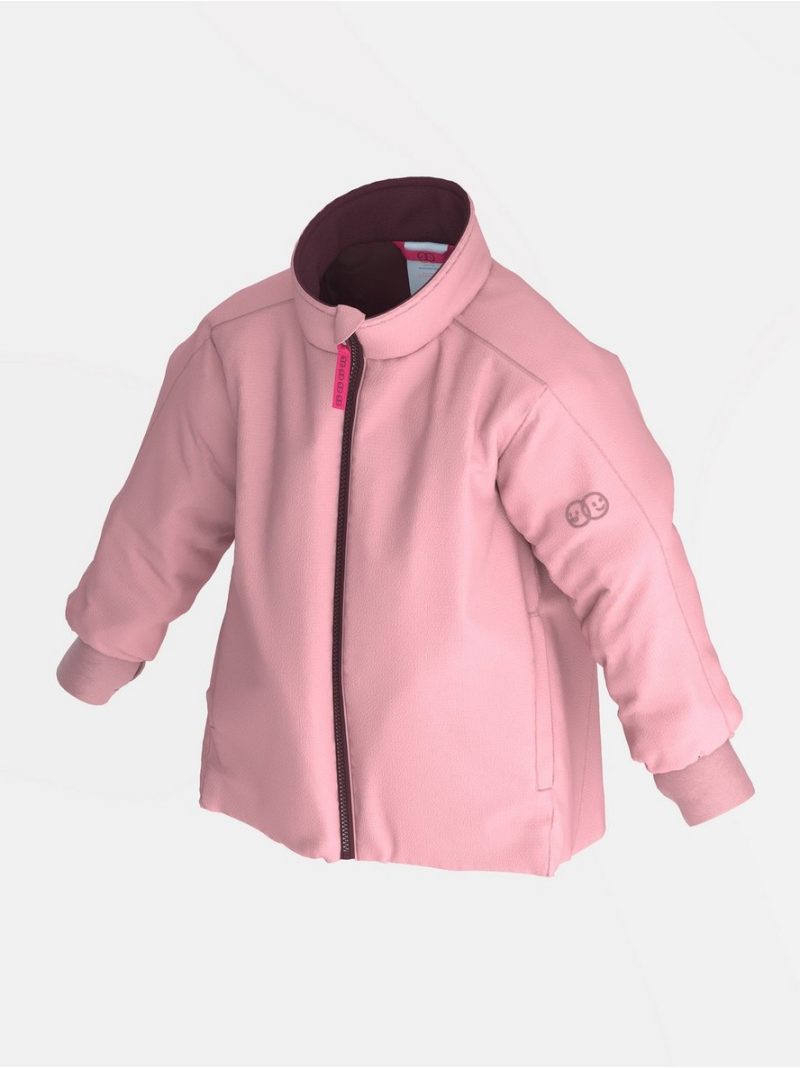 Water repellent, padded lightweight jacket – Kids Performance Wear - Dusty Pink, 98 - 3000748-7660|98