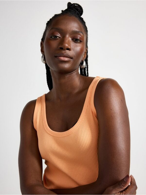 Ribbed Tank top - 3001041-2889