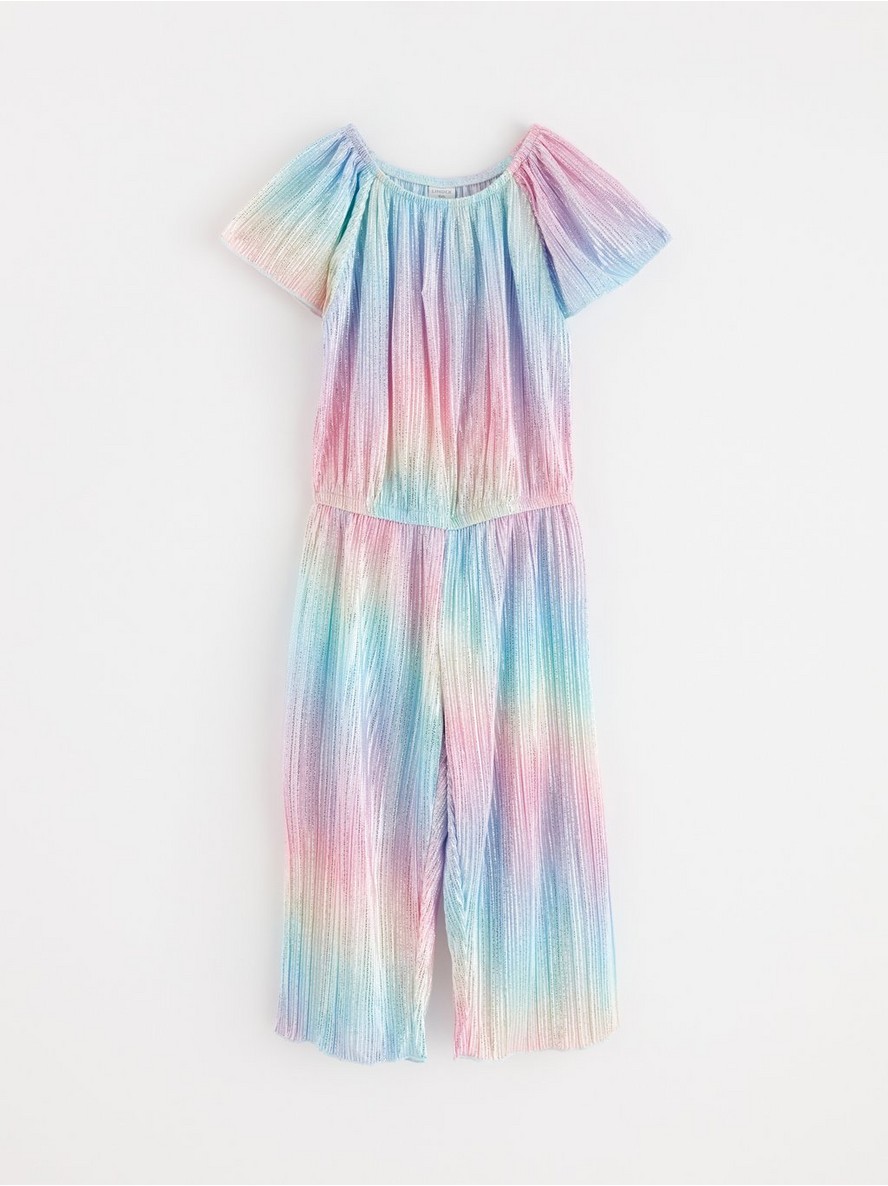 Plissé Jumpsuit with glitter - 3001193-6665