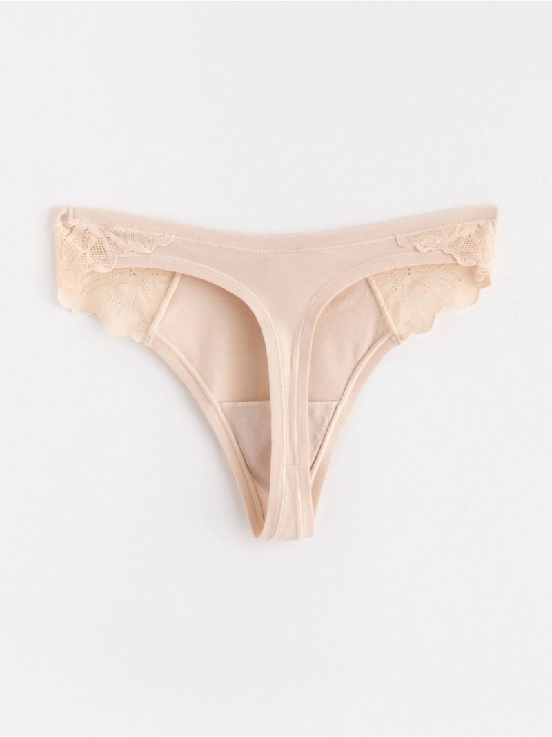 Thong in micro cotton - 3001296-2365