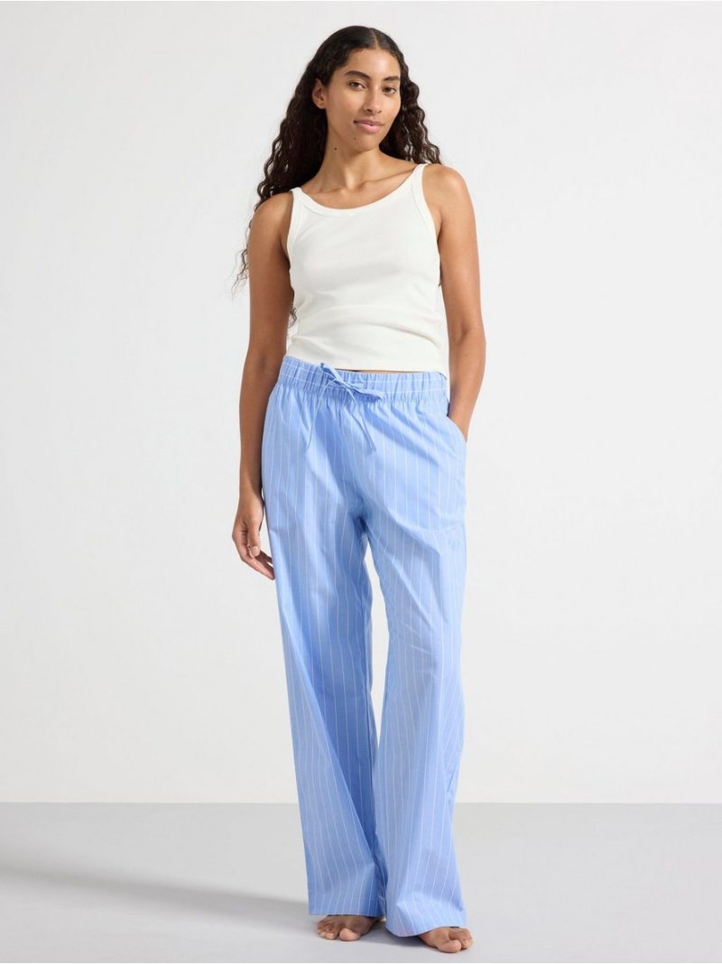 - Pyjama trousers in poplin Pyjama trousers in poplin - 3001441-7483