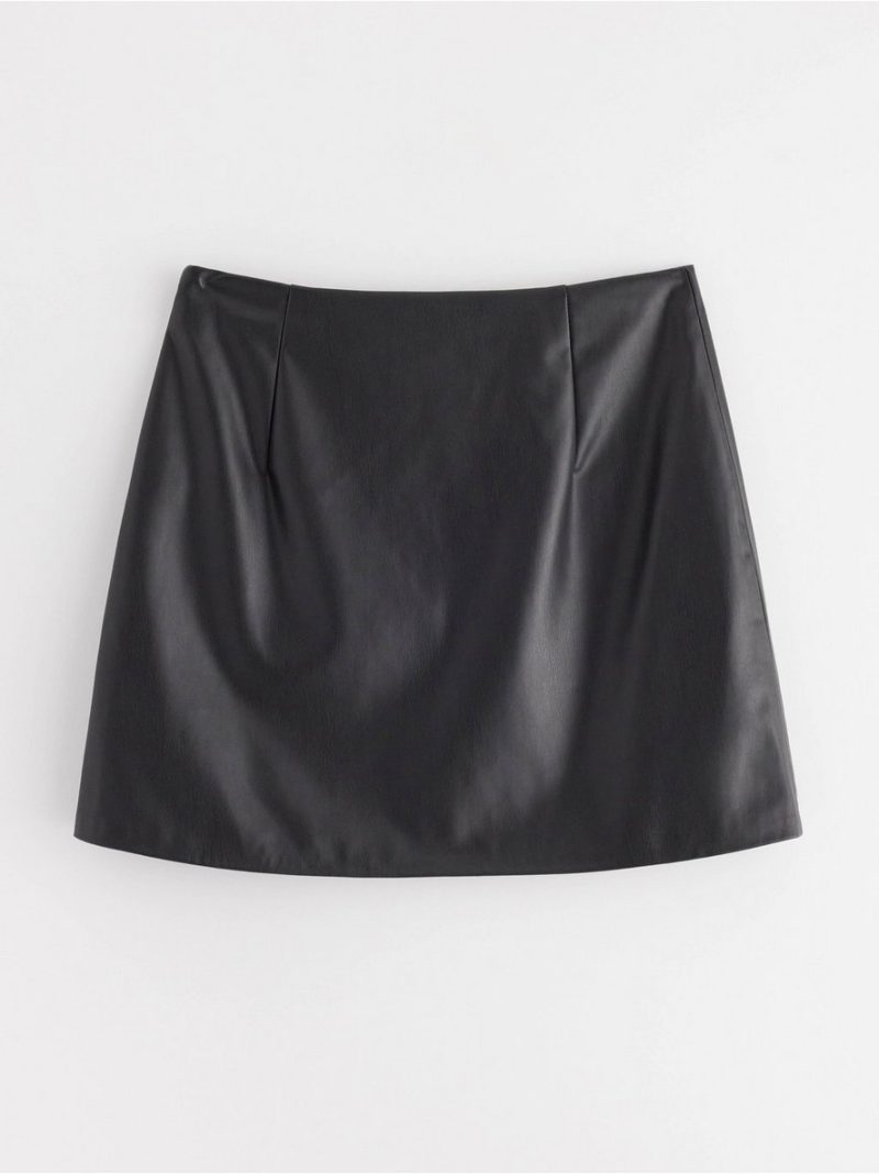 Skirt in imitation leather - 3001443-80