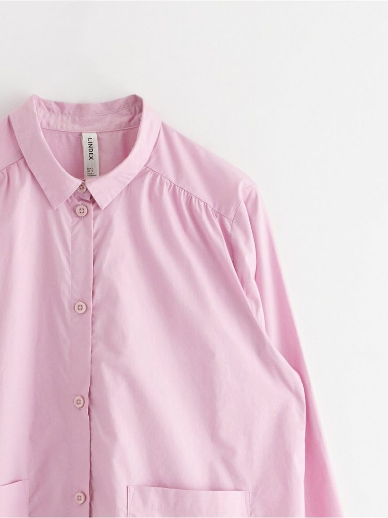 Pyjama shirt in cotton poplin - 3001452-7249