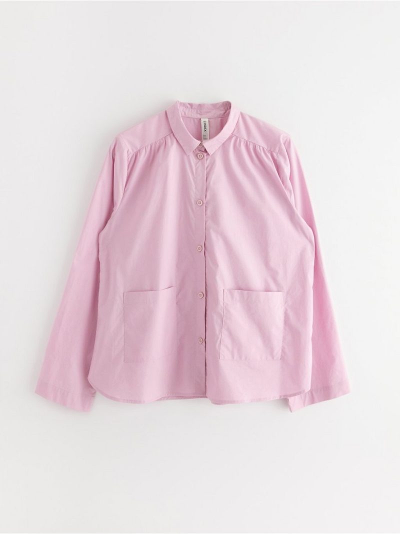 - Pyjama shirt in cotton poplin Pyjama shirt in cotton poplin - 3001452-7249