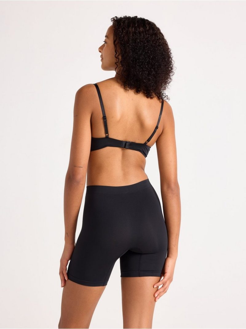 Seamless biker briefs with high waist - 3001549-80