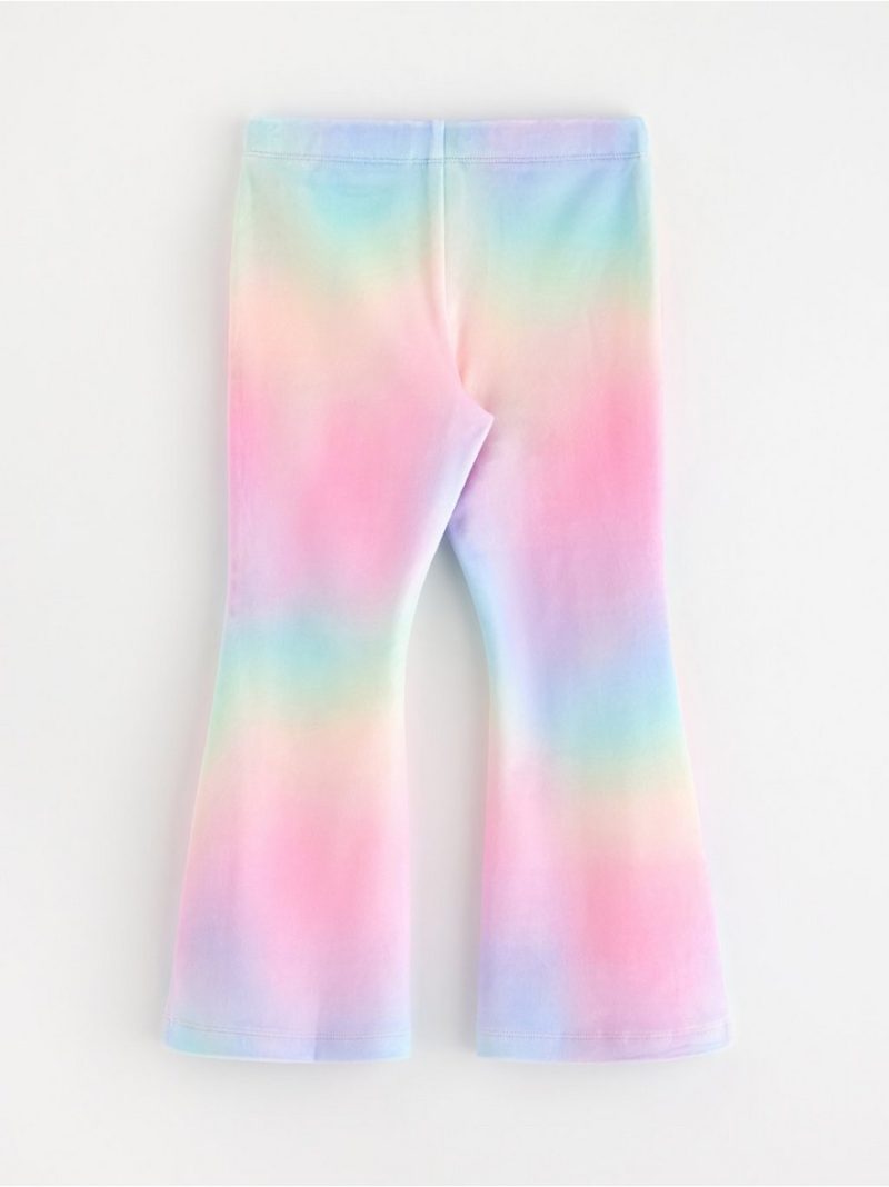 Flared leggings in velour - 3001661-6665