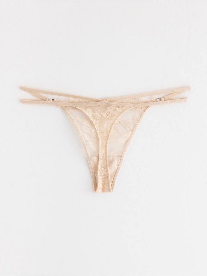 ella m – thong in lace with low waist - 3001665-7418
