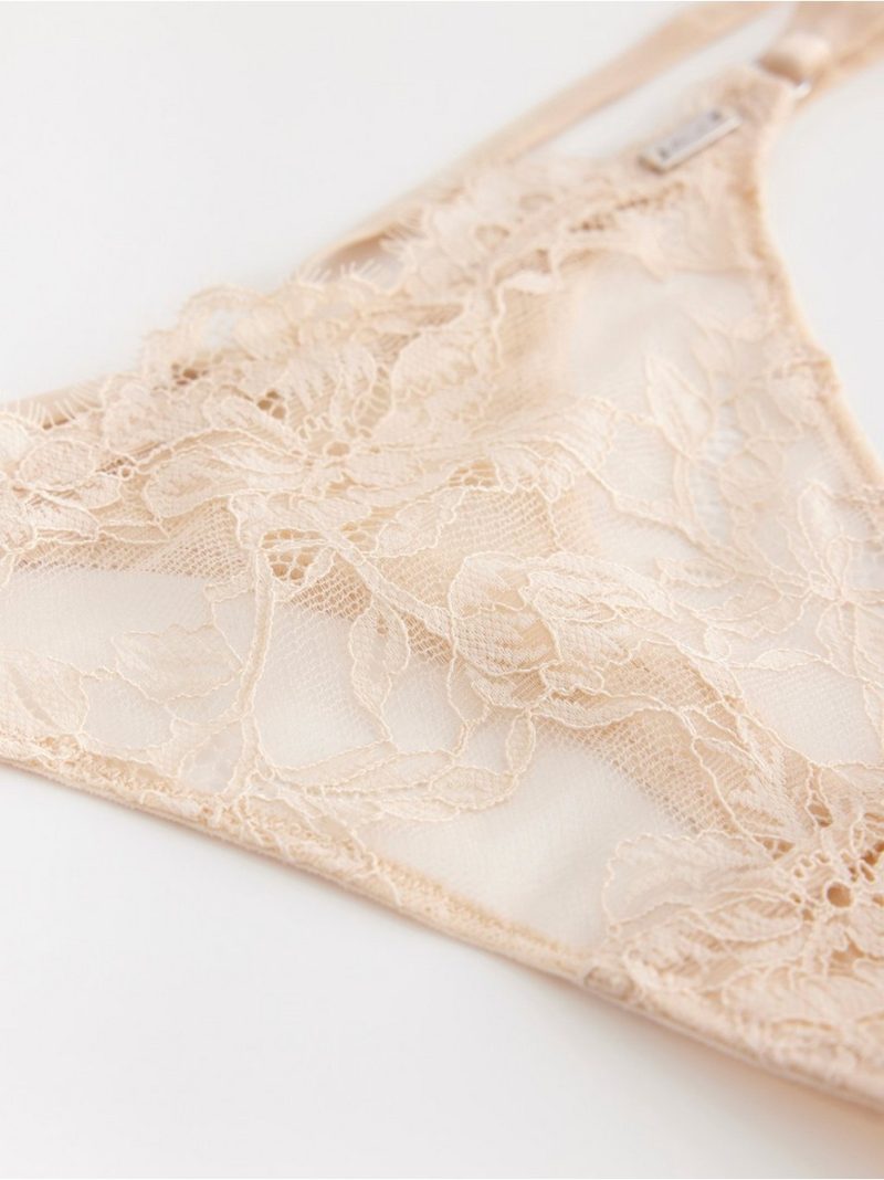 ella m – thong in lace with low waist - 3001665-7418