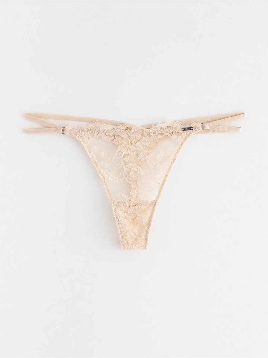 ella m – thong in lace with low waist - 3001665-7418