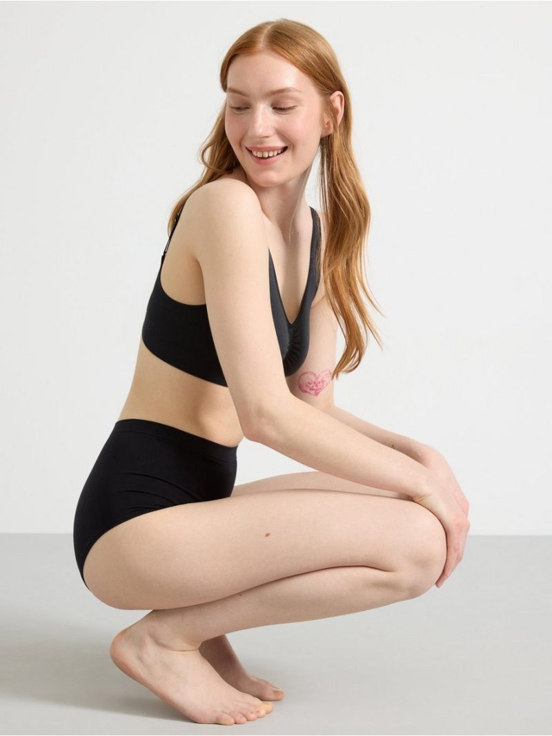 High waist seamless briefs - 3001871-80