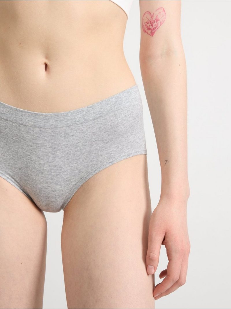 Seamless briefs with regular waist - 3001872-7926