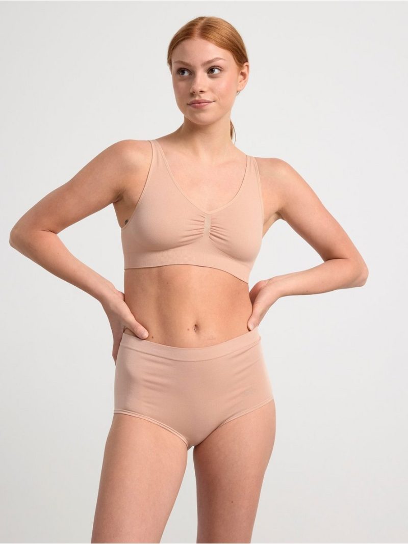 Seamless briefs with high waist - 3001907-6793