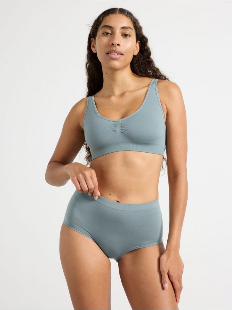 Seamless briefs with high waist - 3001907-9002