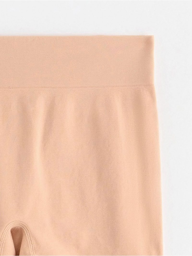 Seamless boxer briefs with high waist - Beige, L - 3001911-6793|L