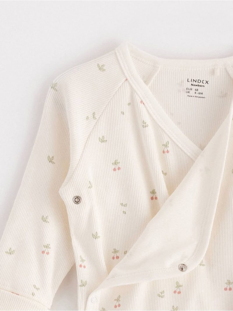 2-pack ribbed wrap bodysuits - 3002125-8160