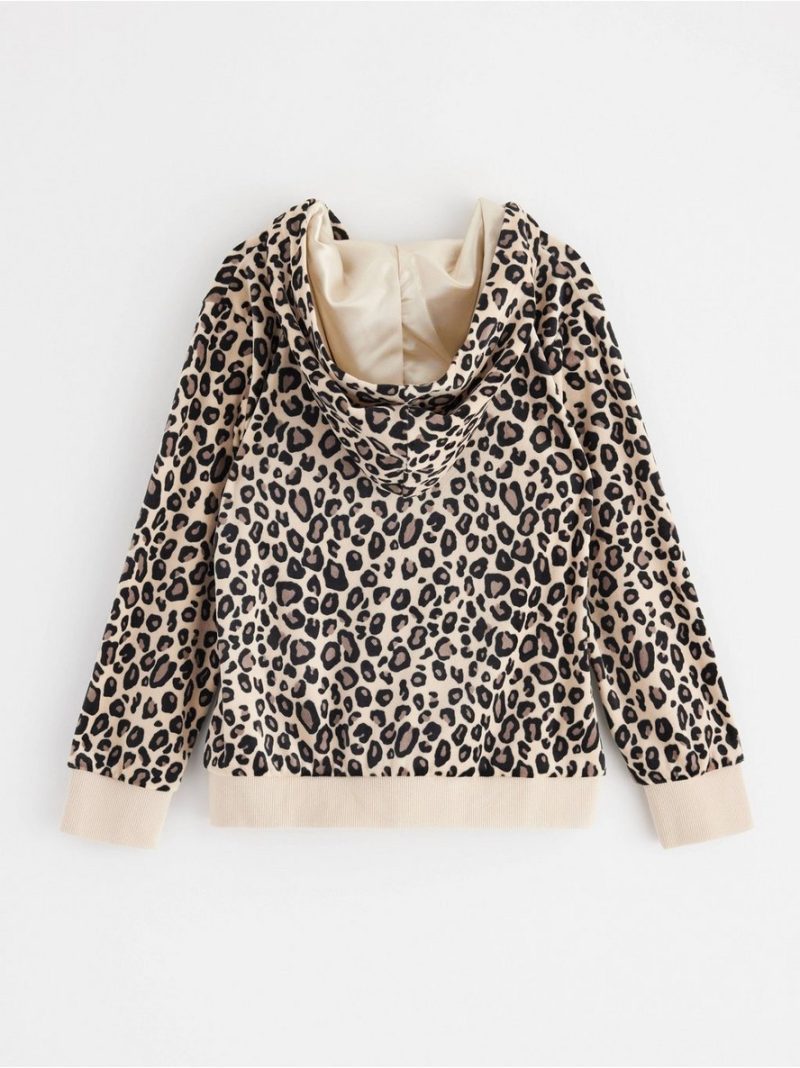 Hoodie in velour - 3002239-8545