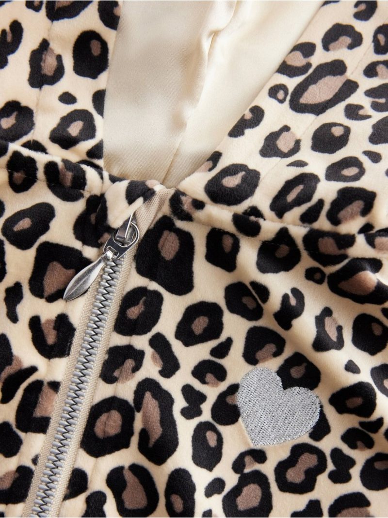 Hoodie in velour - 3002239-8545