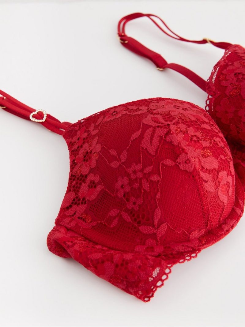 Lilja t-shirt bra with hearts - 3002440-7909