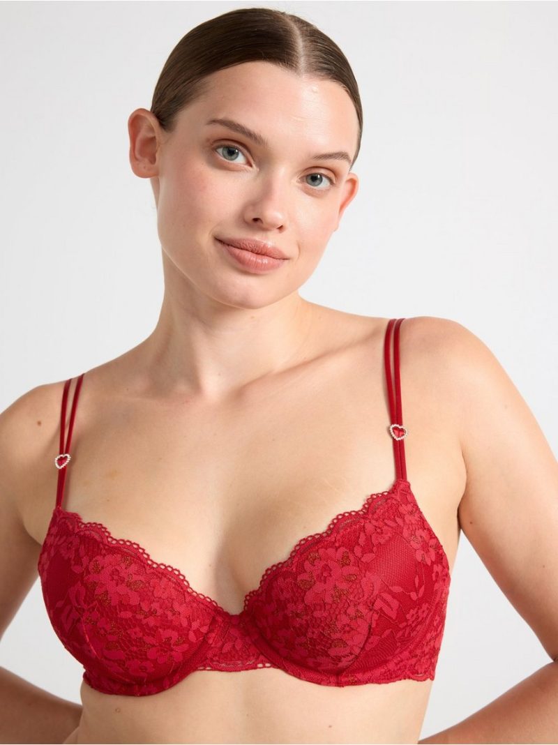Lilja t-shirt bra with hearts - 3002440-7909