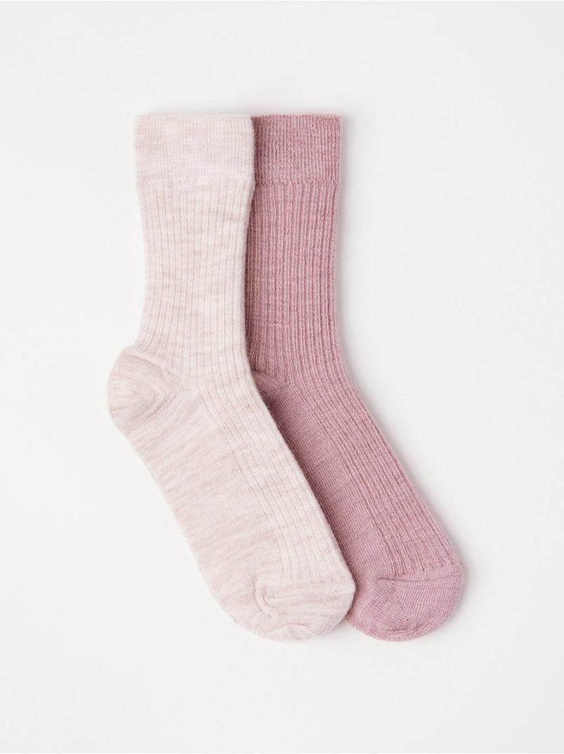 2-pack socks in wool blend - 3002553-7351