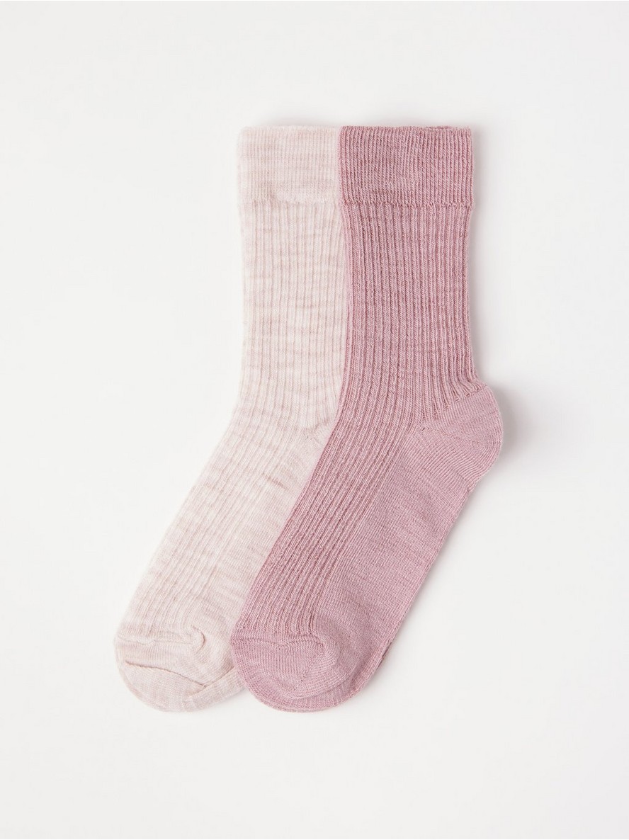 2-pack  socks in wool blend - 3002553-7351