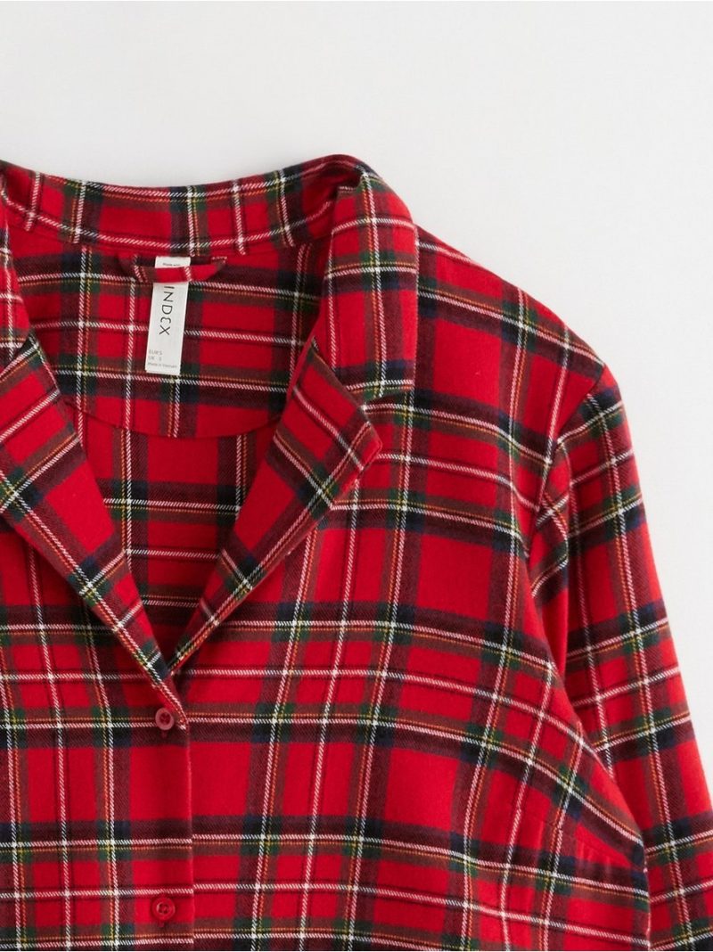 Pyjama shirt in flannel - 3002722-7251