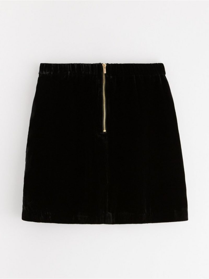 Mini skirt in velvet - 3002924-80