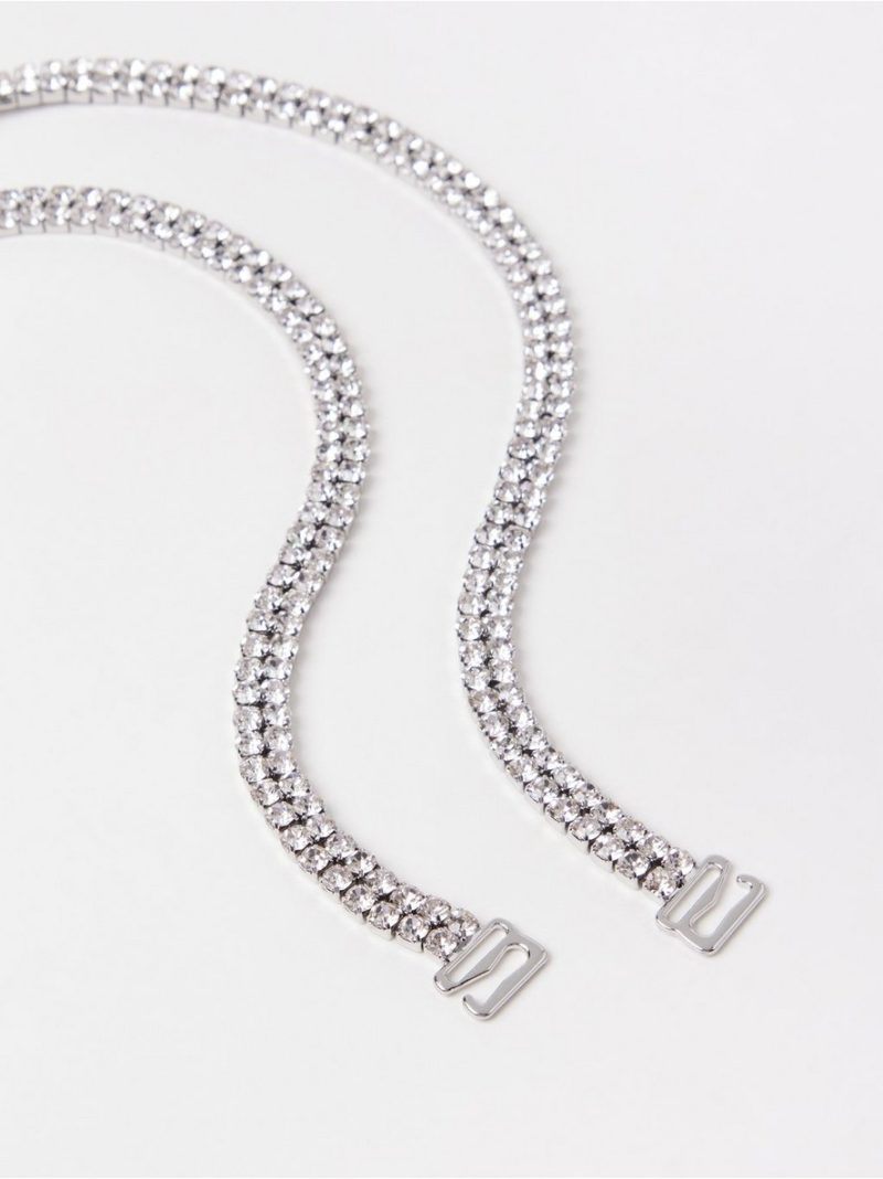 Shoulder straps with rhinestones - 3003175-80