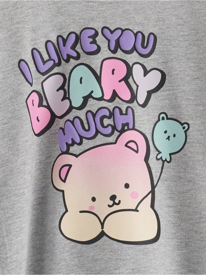 Sweatshirt with brushed inside - 3003243-7692