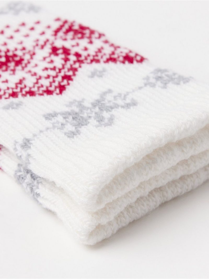 Socks with fair isle pattern - 3003262-3675