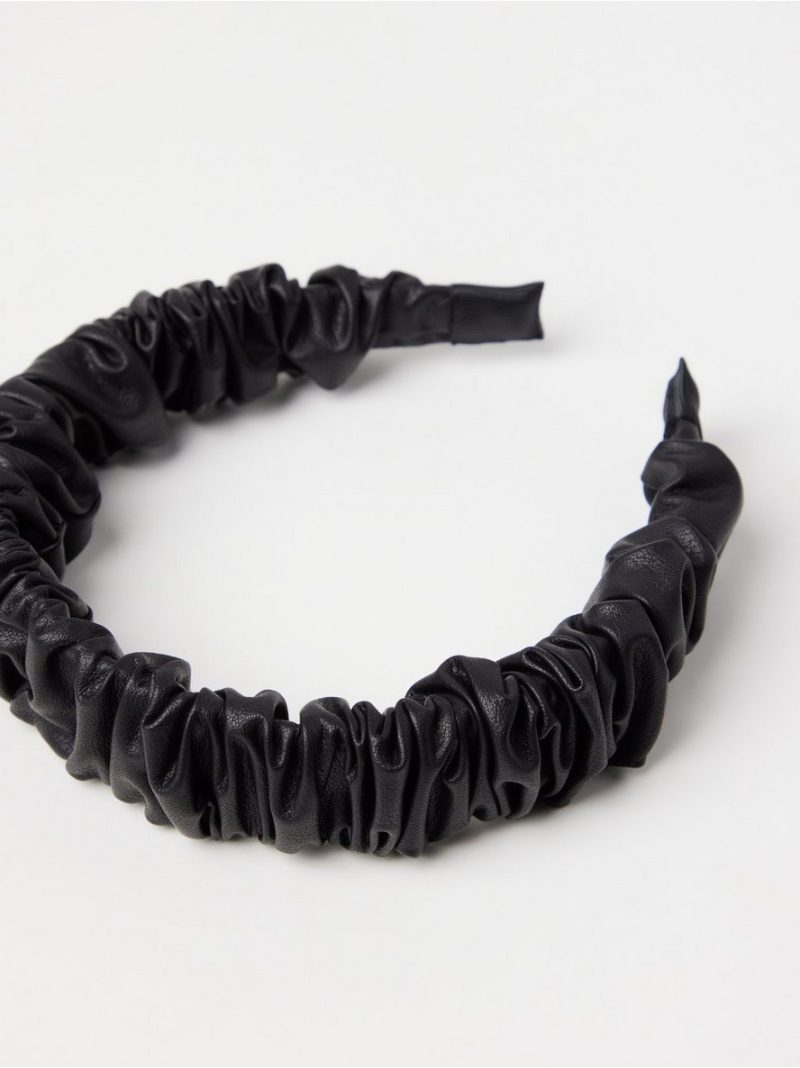 Alice band in imitation leather - 3004027-80