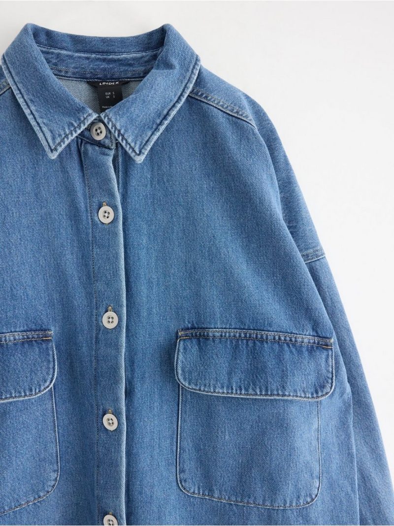 Oversized denim shirt - 3004085-791