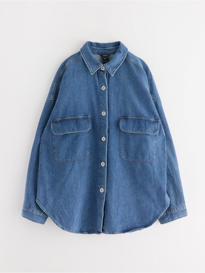 Oversized denim shirt - 3004085-791