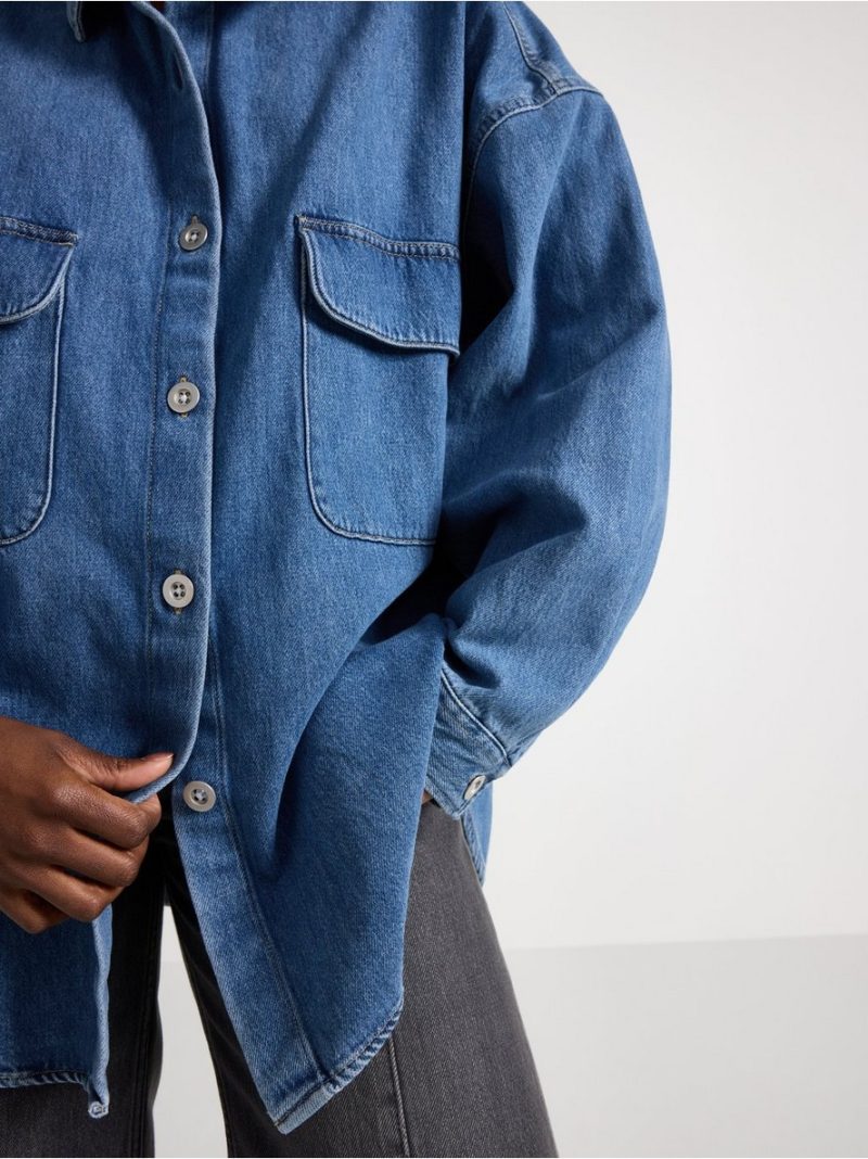 Oversized denim shirt - 3004085-791
