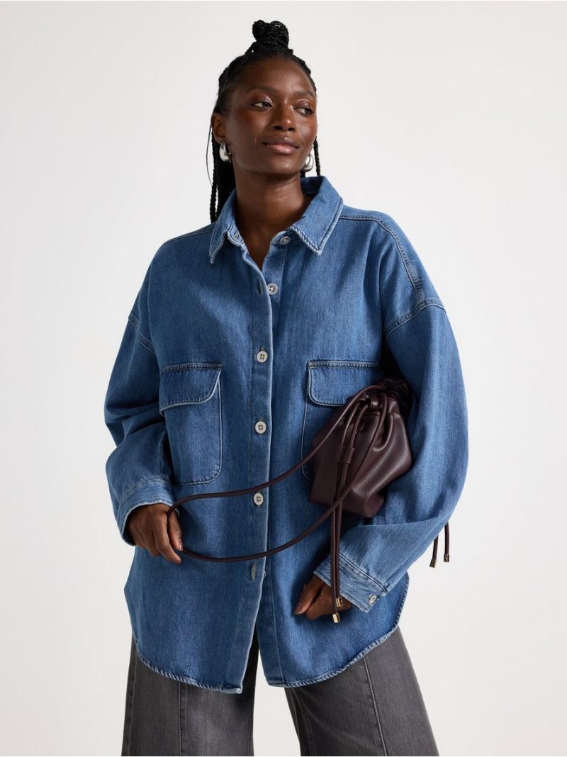Oversized denim shirt - 3004085-791