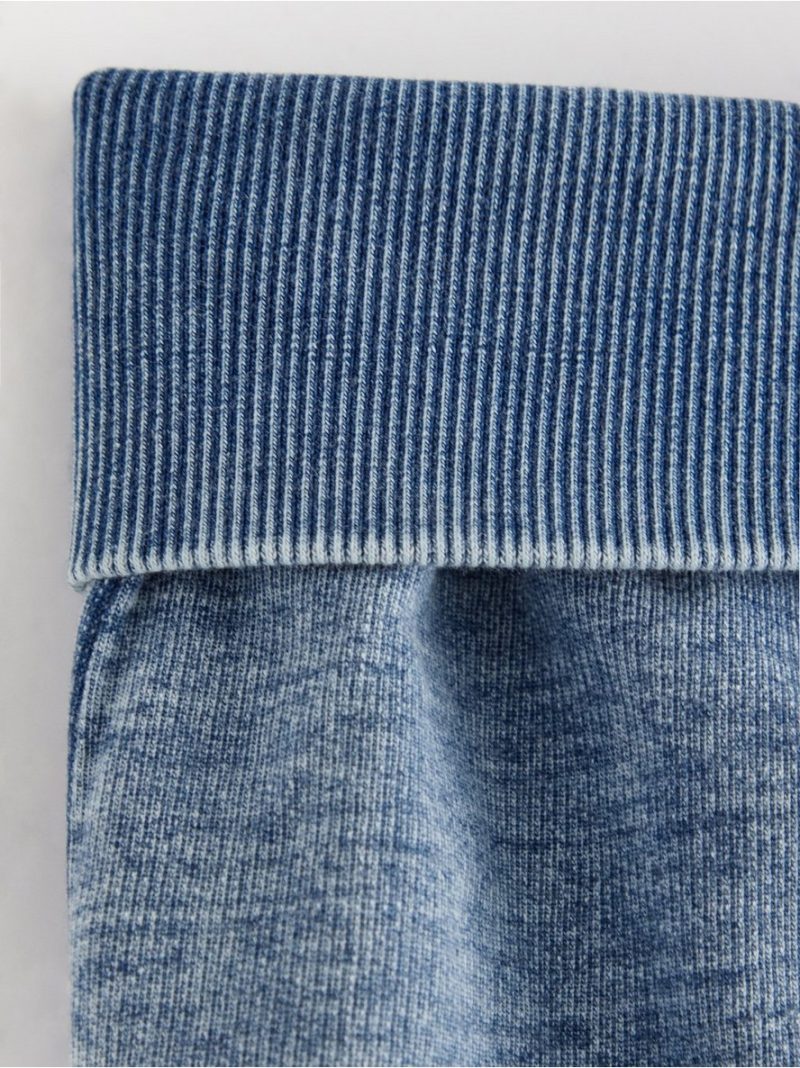 Joggers with denim look - 3004103-766
