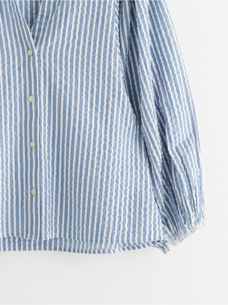 Blouse in seersucker - 3004218-7257