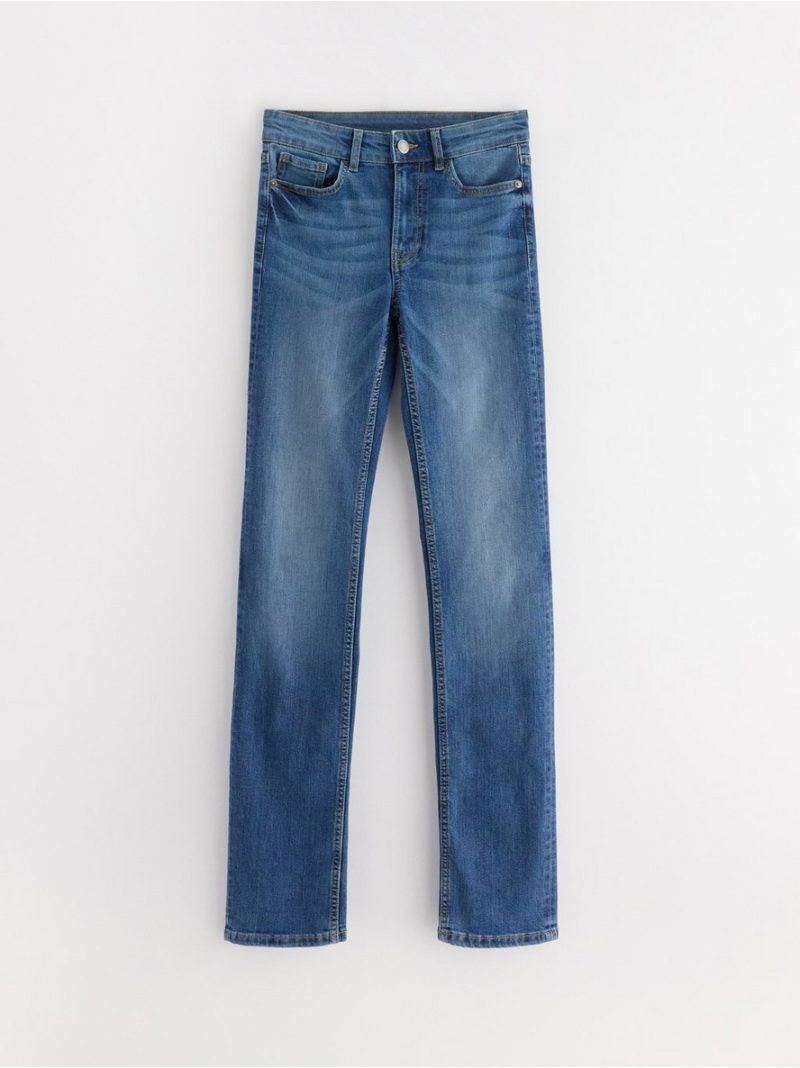 SLIM Ellen stretch  jeans with mid waist - Denim blue, 38 - 3004288-791|38