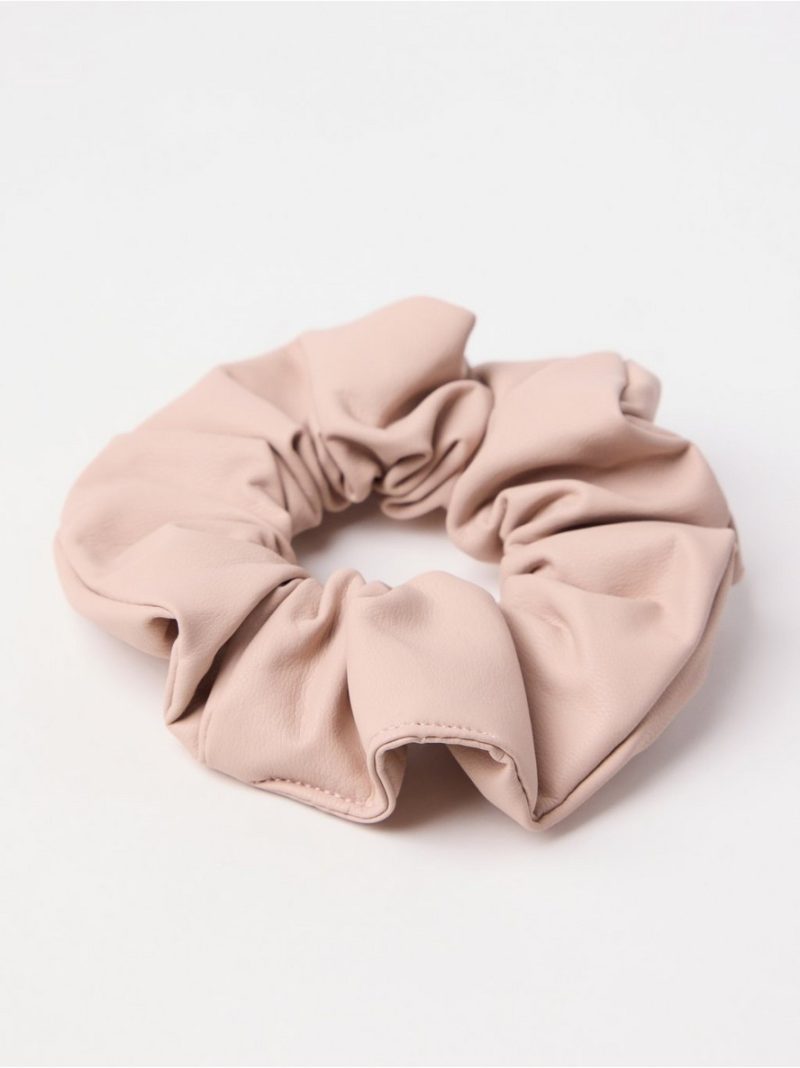 Scrunchie in faux leather - 3004294-1452