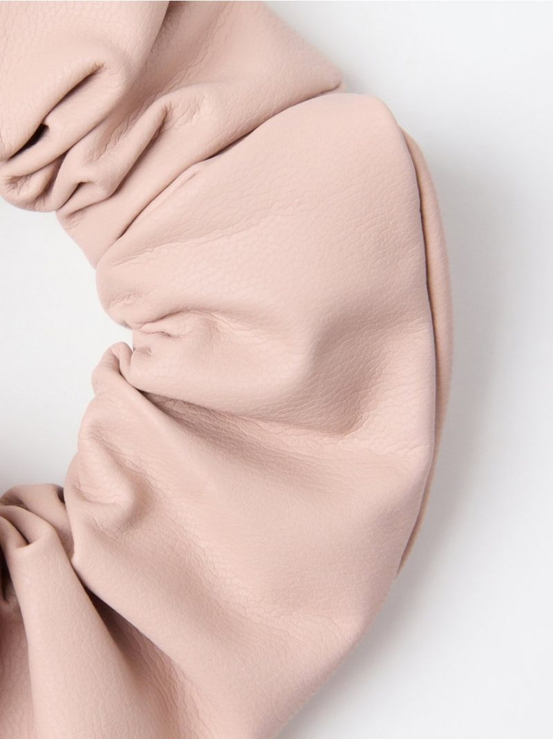 Scrunchie in faux leather - 3004294-1452